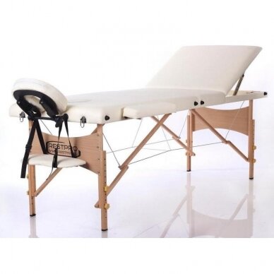 Foldable massage table Classic 3 (Cream)