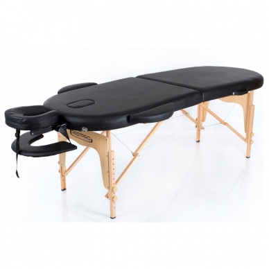 Klappbare Massageliege Classic Oval 2 (Black)