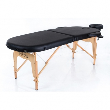 Klappbare Massageliege Classic Oval 2 (Black) 1