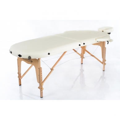 Klappbare Massageliege Classic Oval 2 (Cream) 1