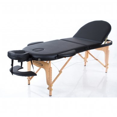 Klappbare Massageliege Classic Oval 3 (Black)