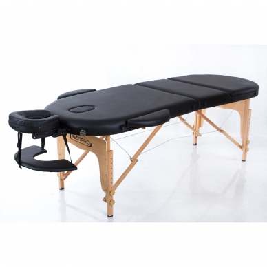 Klappbare Massageliege Classic Oval 3 (Black) 1