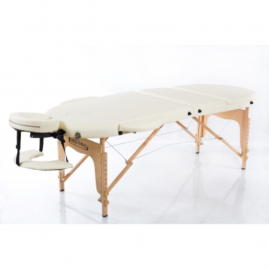 Klappbare Massageliege Classic Oval 3 (Cream) 1