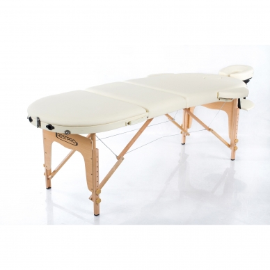 Klappbare Massageliege Classic Oval 3 (Cream) 2