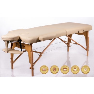 Foldable massage table Memory 2 (Beige)