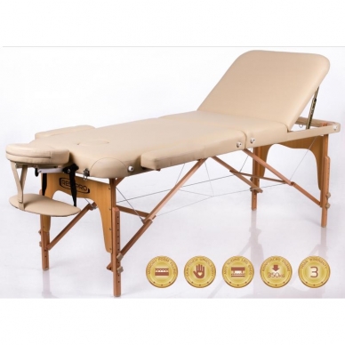 Foldable massage table Memory 3 (Beige)