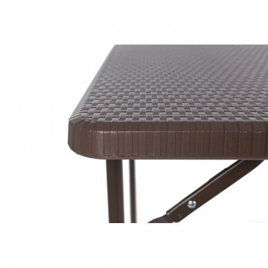 Foldable table 78x78 cm SQUARE RATTAN 2