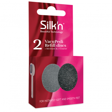 Krążki złuszczające do peelingu stóp Silk'n VacuPedi Medium&Rough (2 szt.) 1