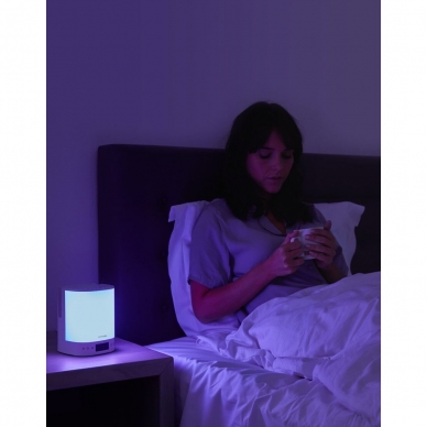 Lichtwecker mit Diffusor für ätherische Öle und Radio Lanaform Wake Up Scents 2