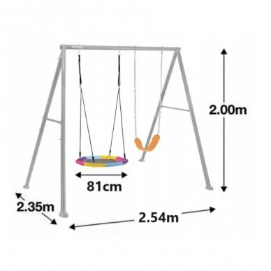 Детские садовые качели Intex Kids Swing Set 44126 2