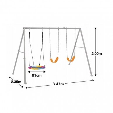 Huśtawka ogrodowa dla dzieci Intex Kids Swing Set 44134 5