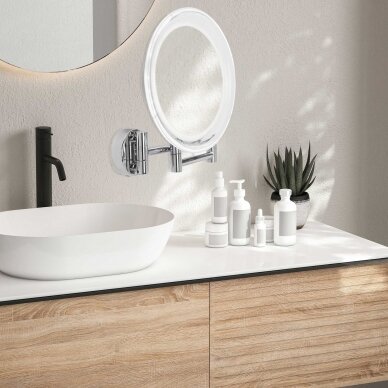 Suurendav seinapeegel (X10) LED taustavalgustusega Lanaform Wall Mirror 3