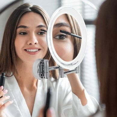 Vergrößernder Wandspiegel (X10) mit LED-Hintergrundbeleuchtung Lanaform Wall Mirror