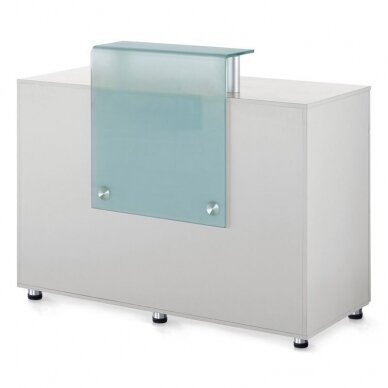 Reception desk GABBIANO RECEPTION DESK GLASS WHITE