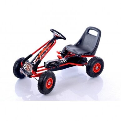 Laste velomobiil Go-Kart A-15 Red (lastele 3-8 aastat)