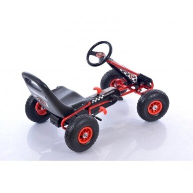 Laste velomobiil Go-Kart A-15 Red (lastele 3-8 aastat) 1