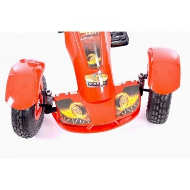 Kartingas-velomobilis Go-Kart F618 Red (4-10 metų vaikams) 4