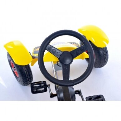 Karting-Velomobil Go-Kart F618 Yellow (für Kinder von 4-10 Jahren) 6