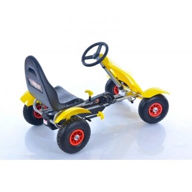 Go-kart velobike Go-Kart F618 Yellow (for children aged 4-10) 1