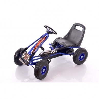 Laste velomobiil Go-Kart A-15 Blue (lastele 3-8 aastat)