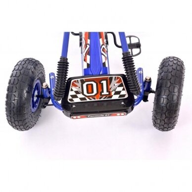 Bērnu velomobilis Go-Kart A-15 Blue (bērniem no 3 līdz 8 gadiem) 4