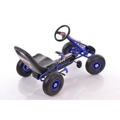 Children's velomobile Go-Kart A-15 Blue (for children aged 3-8) 1