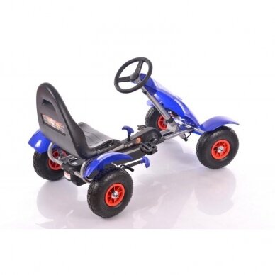 Bērnu velomobilis Go-Kart F618 Blue (bērniem no 4 līdz 10 gadiem) 1