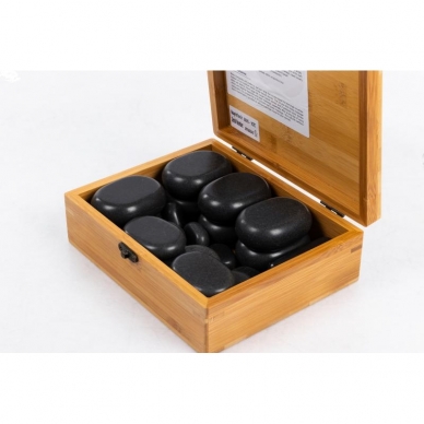 Massage stone set of volcanic basalt (22 stones) 1