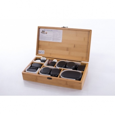 Volcanic basalt stone set for massage (60 stones) 2